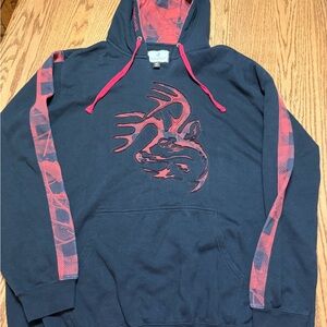Legendary Whitetails Black and Red Hoodie